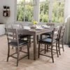7pc New York Counter Height Wood Dining Set Washed Gray - CorLiving -Furniture Specialty Store GUEST 4b31f98e 44bd 47a3 8e66 93255d0b0911