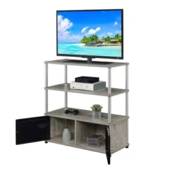 Designs2Go Highboy TV Stand For TVs Up To 50" With Storage Cabinets And Shelves Faux Birch - Breighton Home -Furniture Specialty Store GUEST 4b7116d0 07e4 4d53 8ef4 e9762c382fa5
