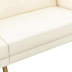 Lanna 76"Wide Vegan Leather Modern Style Convertible Futon Sofa Bed For Living Room Guest Bedroom | ARTFUL LIVING DESIGN -Furniture Specialty Store GUEST 4b88fbc9 e903 403c b69d d70407a5deba