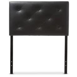 Twin Baltimore Modern And Contemporary Faux Leather Upholstered Headboard - Baxton Studio