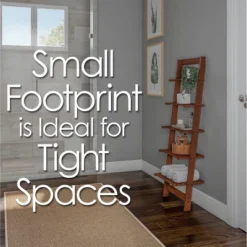 Hastings Home 5-Tier Wooden Ladder-Style Bookcase, Walnut Finish -Furniture Specialty Store GUEST 4bee1886 526d 4392 9382 1cc2d4d0d892