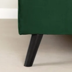 Queen Flam Upholstered Complete Platform Bed Dark Green - South Shore -Furniture Specialty Store GUEST 4c0b15db c4a2 45a0 9d33 2f2eb3dc8cf2