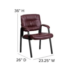 Emma And Oliver LeatherSoft Executive Reception Chair With Powder Coated Frame -Furniture Specialty Store GUEST 4c13a13e 9c05 459d 8707 e4534da30c99