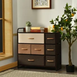 Costway 7-Drawer Dresser Storage 3-Tier Organizer Tower Steel Frame Wooden Top -Furniture Specialty Store GUEST 4cc69e2b 9048 4b5c 898f bf034f79f12d