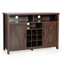 Costway Buffet Storage Cabinet Farmhouse Sideboard W/9-Bottle Wine Rack & 2 Doors 21 Costway Buffet Storage Cabinet Farmhouse Sideboard W/9-Bottle Wine Rack & 2 Doors -Furniture Specialty Store GUEST 4ccb244a 881a 4a03 b76d 959f23917915