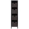 55.98" 5pc Terrace Storage Shelf With Baskets Espresso/Chocolate - Winsome -Furniture Specialty Store GUEST 4d62d7e1 23d9 4cf6 86a3 a96f48154bde