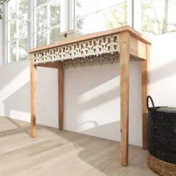 Large Farmhouse Wood Console Table Brown - Olivia & May -Furniture Specialty Store GUEST 4d6e2008 0a2a 4880 8b86 a8a381896415