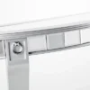 Lupina Glam Demilune Console Table Matte Silver - Aiden Lane