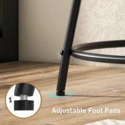 Tangkula 2-Tier Side Table Compact Round Metal Frame Coffee Table W/ Open Shelf Brown -Furniture Specialty Store GUEST 4e7b6341 47aa 41c2 acc3 8e7456eafe26