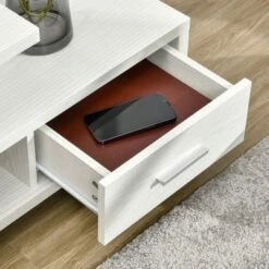 HOMCOM Modern TV Stand For TVs Up To 45", TV Cabinet With Storage Shelf And Drawer, Entertainment Center For Living Room Bedroom, White 10 HOMCOM Modern TV Stand For TVs Up To 45", TV Cabinet With Storage Shelf And Drawer, Entertainment Center For Living Room Bedroom, White -Furniture Specialty Store GUEST 4ed9c487 02a1 4b0f 8e33 1de37f23576e