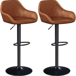 Yaheetech 2pcs Upholstered Height Adjustable Swivel Bar Stools Set -Furniture Specialty Store GUEST 4ee57869 686a 4213 abc6 fd1a3c0e023e