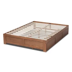 Wren 3 Drawer Storage Bed Frame Walnut - Baxton Studio -Furniture Specialty Store GUEST 4f739bf8 c066 4107 8812 e44c69407ac8