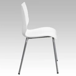 Flash Furniture HERCULES Series 770 Lb. Capacity White Stack Chair With Lumbar Support And Silver Frame 17 Flash Furniture HERCULES Series 770 Lb. Capacity White Stack Chair With Lumbar Support And Silver Frame -Furniture Specialty Store GUEST 4f73e3cf f228 48a2 b839 719d101d1e12
