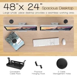 Costway 48'' Sit Stand Desk Adjustable Standing Workstation W/Crank Handle -Furniture Specialty Store GUEST 4fdf3118 00d3 428f afa0 cdfdcc5b31ed