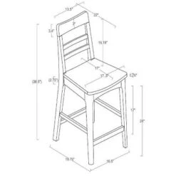 2pk Wood Ladder Back Counter Stool - Hearth & Hand™ With Magnolia -Furniture Specialty Store GUEST 501b822c a2fd 461d aa13 130aba448f95