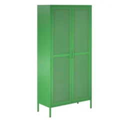 Channing Tall 2 Door Storage Cabinet Mesh Metal Locker - Novogratz -Furniture Specialty Store GUEST 514ba36e 8b60 4c98 8c56 7ede8b7e6501