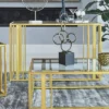Adri Rectangular Console Sofa Table With Glass Top Matte Brass - Coaster -Furniture Specialty Store GUEST 51612d3a 14e0 4bb4 9f0d 03e638b1c4cf
