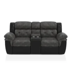 Melio Loveseat With 2 Powered Recliners Gray/Black - HOMES: Inside + Out -Furniture Specialty Store GUEST 51e82c84 bbd8 4e62 ac70 b80d07792774