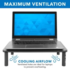 Mount-It! Height Adjustable Single Monitor Riser | Metal Mesh Computer Screen Platform | Desktop Riser For Laptop Monitor & Printer | 44 Lbs. Capacity -Furniture Specialty Store GUEST 521f2966 eaa9 449a abf6 b4c40f9e1042