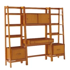 3pc Landon Desk And Bookcases Set Acorn - Crosley -Furniture Specialty Store GUEST 5239f85b 9d9c 4117 92cf 112fdb1aee55