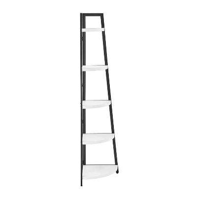 70" Free Standing 5 Tier Pyramid Corner Shelf - Danya B. 13 70" Free Standing 5 Tier Pyramid Corner Shelf - Danya B. - Image 11