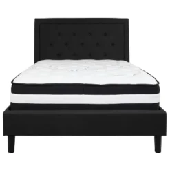 Flash Furniture Roxbury Full Size Tufted Upholstered Platform Bed In Black Fabric With Pocket Spring Mattress 7 Flash Furniture Roxbury Full Size Tufted Upholstered Platform Bed In Black Fabric With Pocket Spring Mattress -Furniture Specialty Store GUEST 52a314e4 7047 4060 bd35 66ac1ea6dbf5