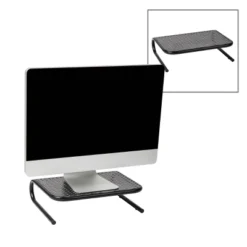 Mind Reader 2pk Metal Monitor Stand And Riser Black -Furniture Specialty Store GUEST 5313f651 5ad5 4f09 aa2c f326b2ae403e
