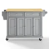Natural Wood Top Kitchen Cart/Island Vintage Gray - Crosley -Furniture Specialty Store GUEST 531ee1cf 284f 449e 9b75 e92b39fb4138