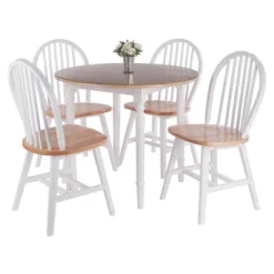 5pc Sorella Dining Table Set Natural/White - Winsome -Furniture Specialty Store GUEST 53736da3 b836 4e90 b2e4 12ac85c30bdd