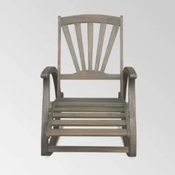 Sunview Acacia Wood Recliner Rocking Chair - Christopher Knight Home -Furniture Specialty Store GUEST 538f00a6 83fb 46e6 9496 dcd722f48680