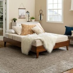 Alice Mid-Century Solid Wood Platform Bed - Saracina Home -Furniture Specialty Store GUEST 53d3aa8f 9ebf 457f 9c71 992c563b37f4