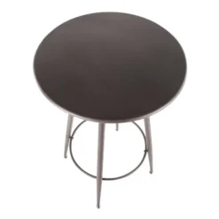 Clara Industrial Round Bar Table - LumiSource -Furniture Specialty Store GUEST 53e8aac0 c811 409c aadf 7267ddbe059b