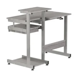 Complete Computer Workstation Desk Gray - Techni Mobili -Furniture Specialty Store GUEST 54765b7a 1db2 4780 96c5 c42d159fdd4b