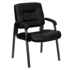 Emma And Oliver LeatherSoft Executive Reception Chair With Powder Coated Frame -Furniture Specialty Store GUEST 550d7811 2e0c 431c 993c 416e0e423138