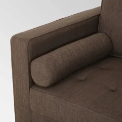 Portwall Contemporary Tufted Sofa Brown - Christopher Knight Home -Furniture Specialty Store GUEST 553f9c73 6e07 405f ac59 daf37f06b455