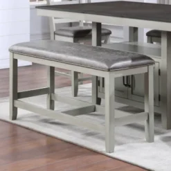26" Hyland Counter Bench Gray - Steve Silver Co. -Furniture Specialty Store GUEST 5573faef ee82 44f8 99a0 2383ebd28efb