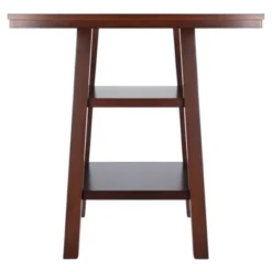 Orlando Square High Table With 2 Shelves Wood/Walnut - Winsome -Furniture Specialty Store GUEST 55b301d2 2a84 4605 9b21 c06a82ccfd29