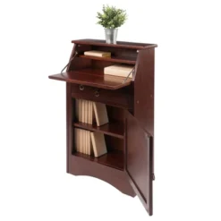 Regalia Secretary Desk Walnut - Winsome -Furniture Specialty Store GUEST 5674ac55 34d6 42e2 91b1 824c27654366