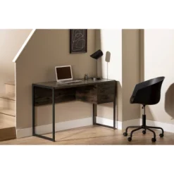 Mezzy Computer Desk Brown Oak - South Shore