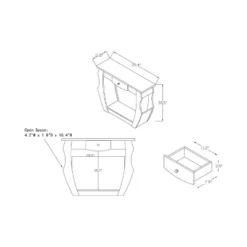 Coralli Modern Cut Out Sofa Table Walnut - HOMES: Inside + Out -Furniture Specialty Store GUEST 572745ee ff22 48c9 beed fb19c21f8b16