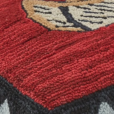 Park Designs Wilderness Canoe Hooked Bench 4 Park Designs Wilderness Canoe Hooked Bench - Image 2