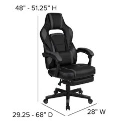 Flash Furniture Gaming Desk With Cup Holder/Headphone Hook/Monitor Stand & Reclining Back/Arms Gaming Chair With Footrest -Furniture Specialty Store GUEST 575510b0 5eb1 449b 809d a2cf50fdfbe6
