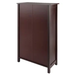 42.99" 6pc Milan Storage Shelf With Baskets Walnut - Winsome -Furniture Specialty Store GUEST 577644f3 f47c 4922 8da3 a384830251bf