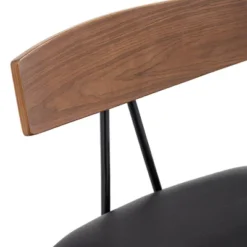 Elm Lane Westwood Wood Swivel Bar Stools Set Of 2 Natural 31" High Farmhouse Rustic Black Faux Leather For Kitchen Counter Height Island -Furniture Specialty Store GUEST 5855eb93 1357 4429 9aa0 0f8fa672c1c2