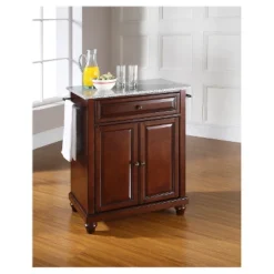 Cambridge Solid Granite Top Portable Kitchen Island - Vintage Mahogany - Crosley -Furniture Specialty Store GUEST 59235ee6 acdf 4888 b66d 57c5c54ef834