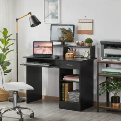 Yaheetech Home Office Wood Computer Desk With Storage Drawers
