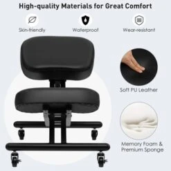 Costway Ergonomic Kneeling Chair Adjustable Stool Memory Foam Angled Seat -Furniture Specialty Store GUEST 59de4656 fee1 4ca9 b087 39a63d60050d