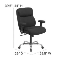 Emma And Oliver 400 Lb. Big & Tall Mid-Back Swivel Clean Line Stitch Ergonomic Task Office Chair -Furniture Specialty Store GUEST 5b399089 6061 41d2 a6be e8170e8905e7