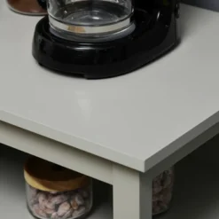 HOMCOM Kitchen Sideboard, Storage Buffet Cabinet With Open Shelf, Glass Door Cabinet And Adjustable Shelf For Living Room, Gray -Furniture Specialty Store GUEST 5b47d3fc e9d2 4e83 815c c3401e708bcf