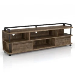 3pc Nanum Entertainment Console For TVs Up To 78" Reclaimed Oak - MiBasics -Furniture Specialty Store GUEST 5b7c38c9 bb95 4af1 952d 4b2849ea636c